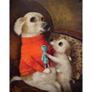 Alison Friend - Mum’s The World - Time Limited Edition Dog Art Print - COA